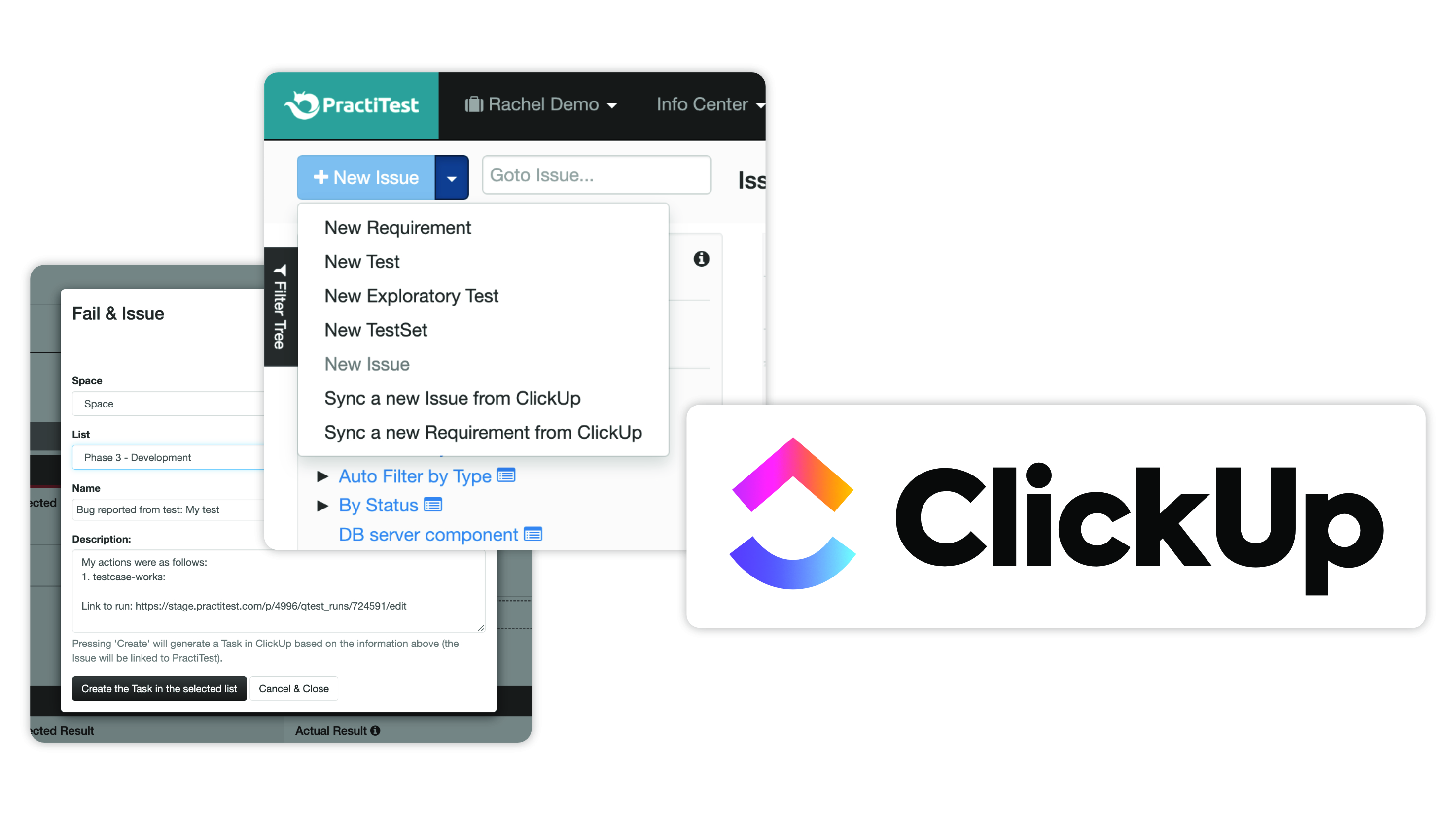 ClickUp Test Case Management Integration PractiTest